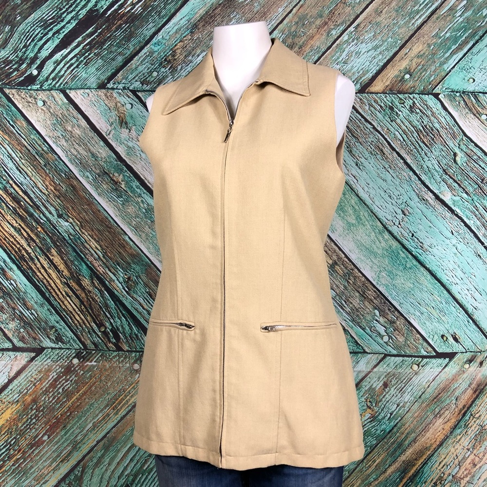 DW36 - HAROLD'S| Tan Zipper Vest - 6